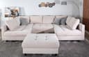 COLLECTION AB Wohnlandschaft Toni U-Form | Beige