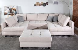COLLECTION AB Wohnlandschaft Toni U-Form | Beige