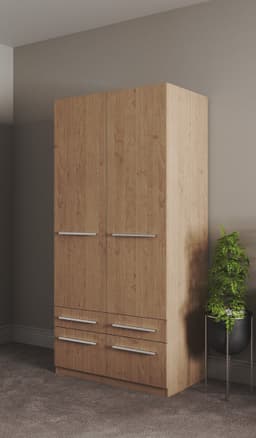 priess Kleiderschrank Barcelona | Holztöne