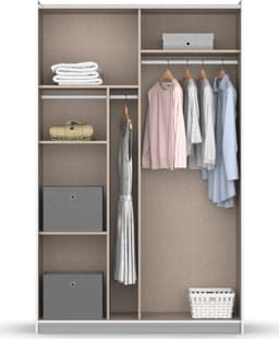 rauch Schwebetürenschrank REFLECT | Weiß