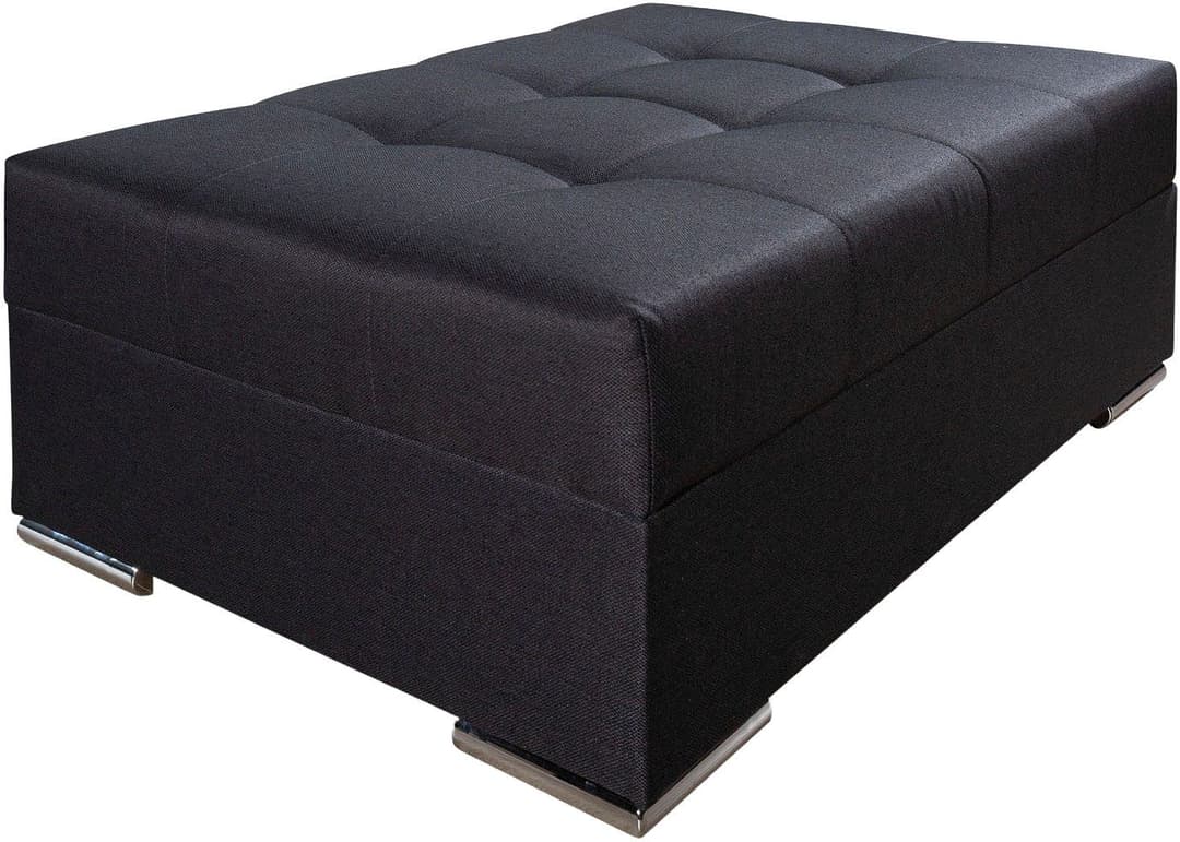 COLLECTION AB Polsterhocker Josy | Schwarz