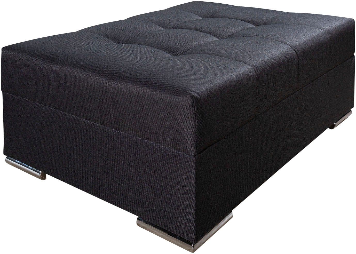 COLLECTION AB Polsterhocker Josy | Schwarz