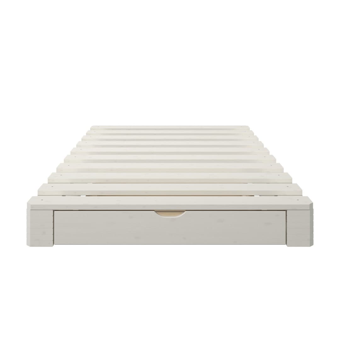 OTTO home Palettenbett ALASCO mit Schublade | Weiß