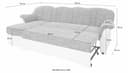 DOMO collection Ecksofa Flores Schlafsofa | Schwarz 5