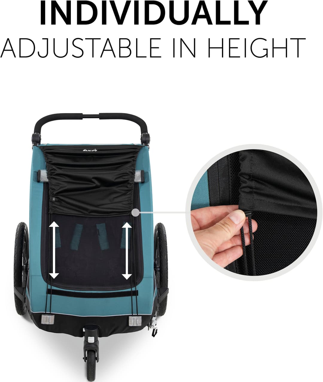 Hauck Kinderwagen-Sonnenschutzhülle Bike Trailer Sunshade | Schwarz