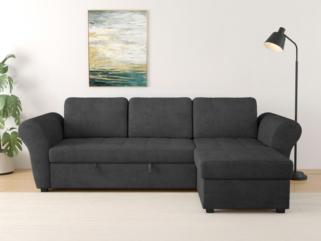 Trends by HG Ecksofa Lasse L-Form | Grau