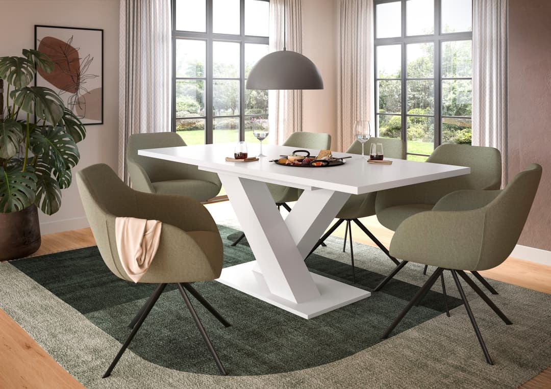 Home affaire Esstisch Motus | Weiß