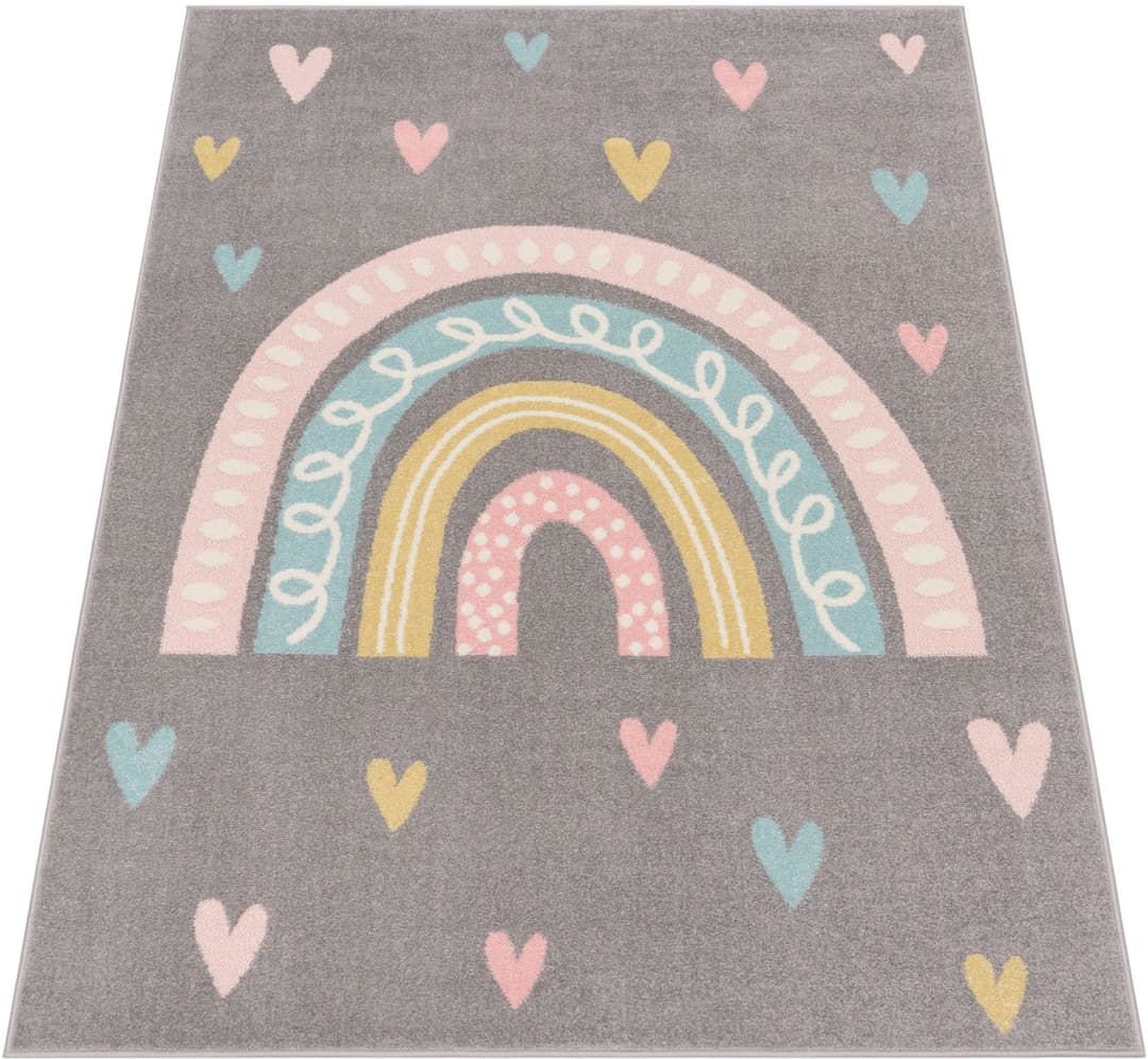 Paco Home Kinderteppich Nino 887 | Grau