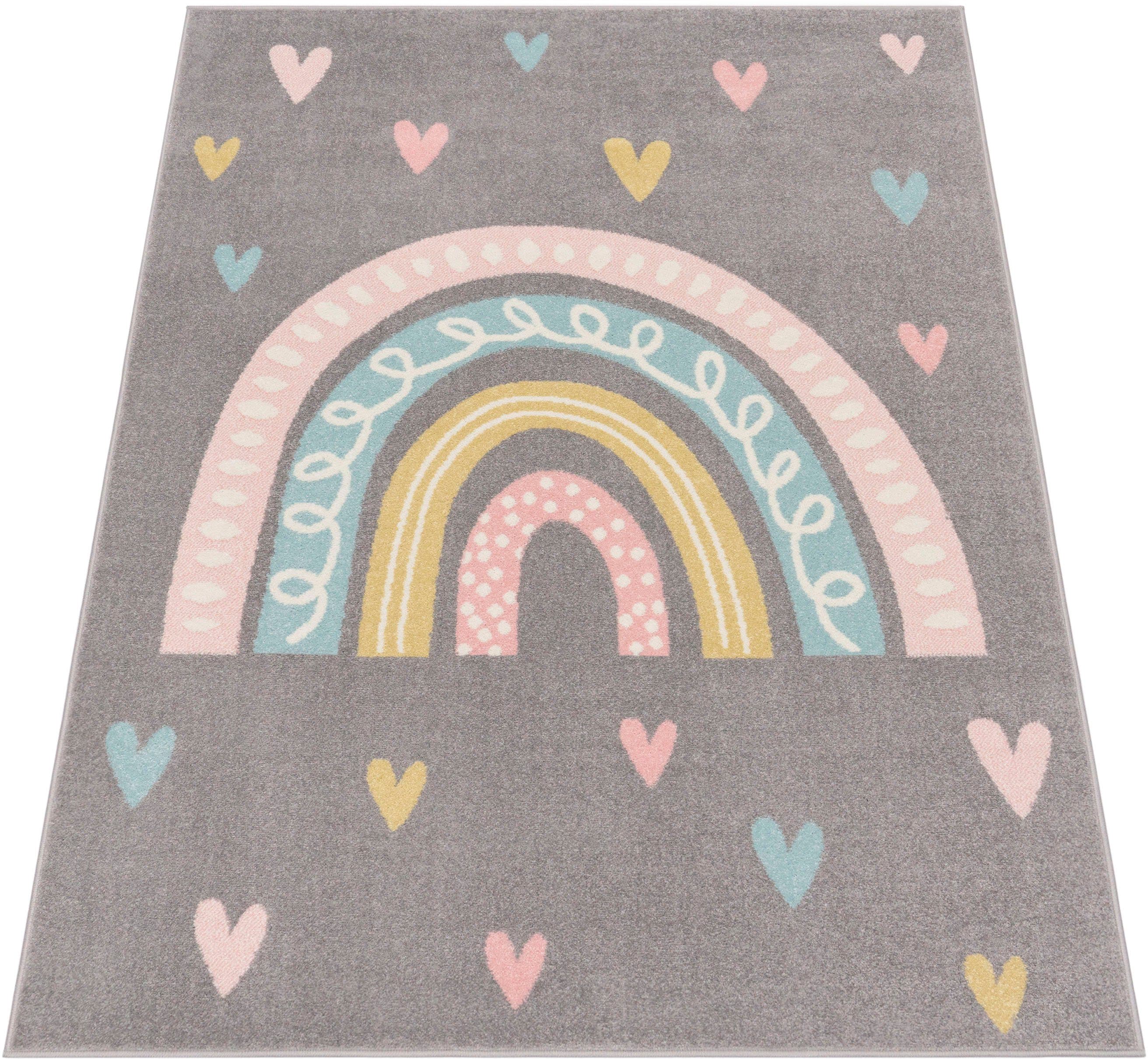 Paco Home Kinderteppich Nino 887 | Grau