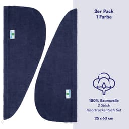 HAMMETEX Turban-Handtuch | Blau