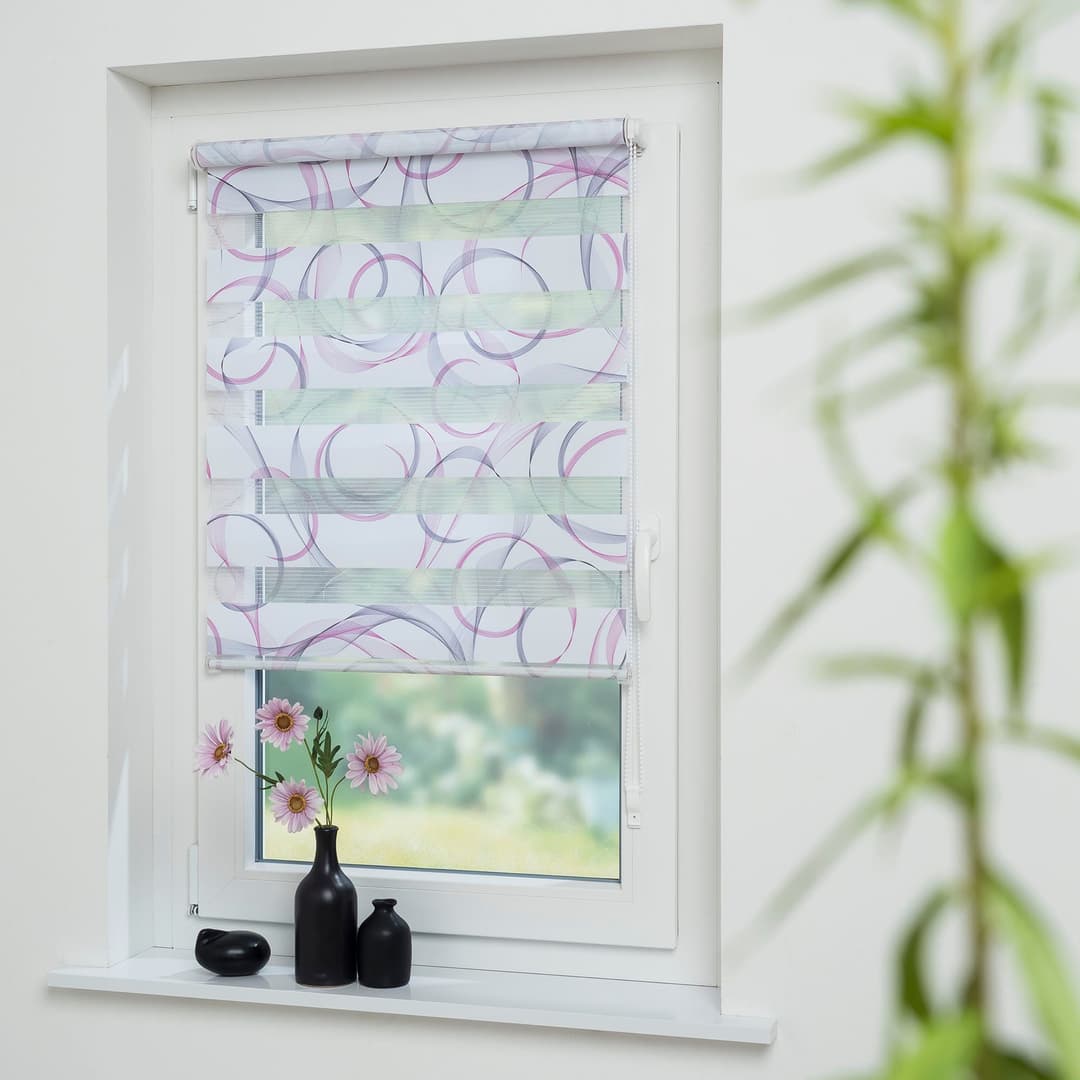 Liedeco Espiral Doppelrollo | Mehrfarbig