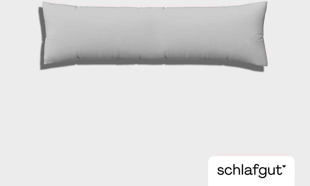 Schlafgut Pure Seitenschläferkissenbezug | Grau