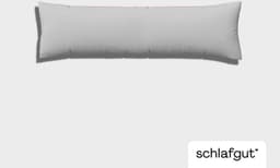 Schlafgut Pure Seitenschläferkissenbezug | Grau