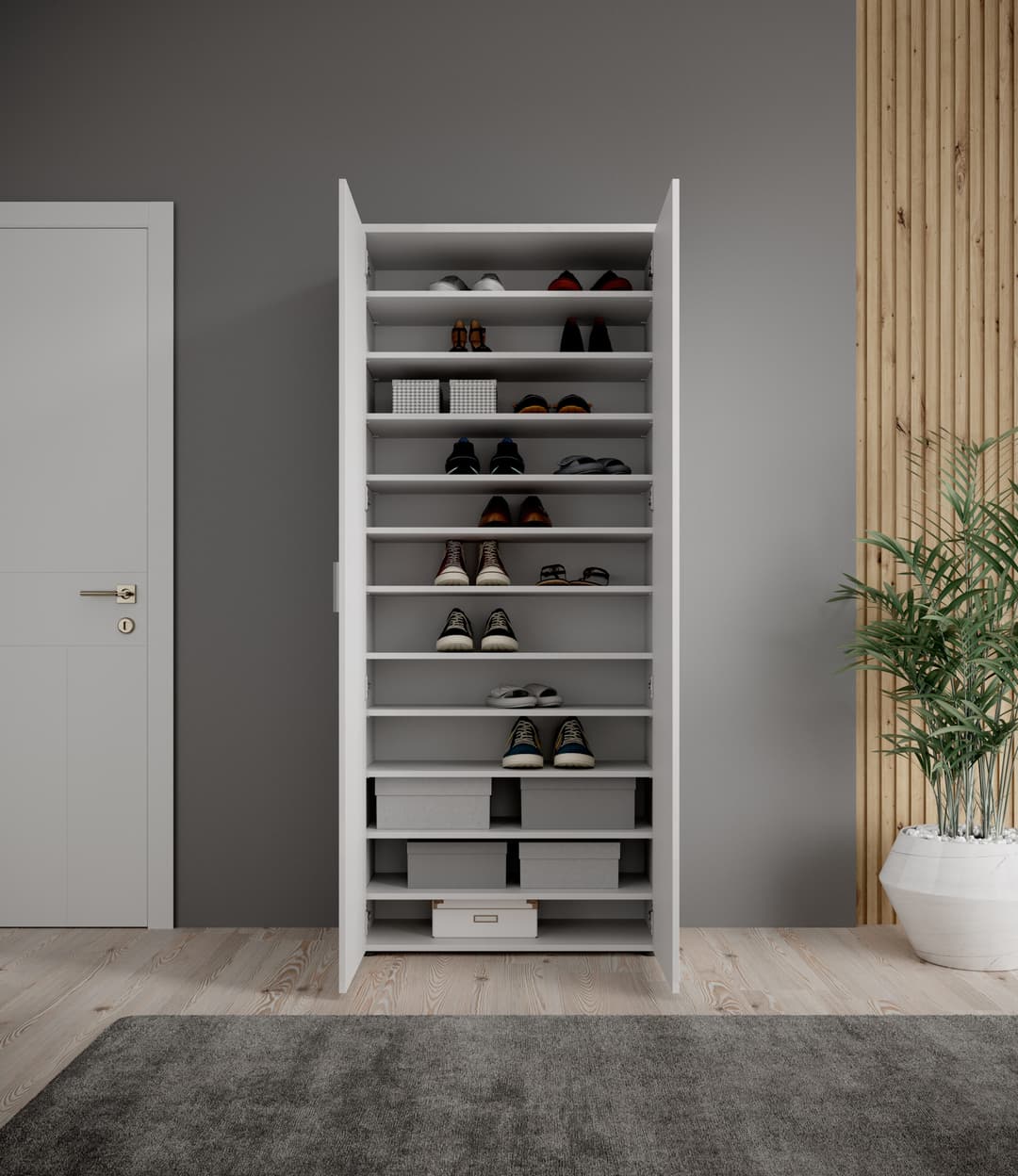HBZ Schuhschrank Lincoln | Weiß