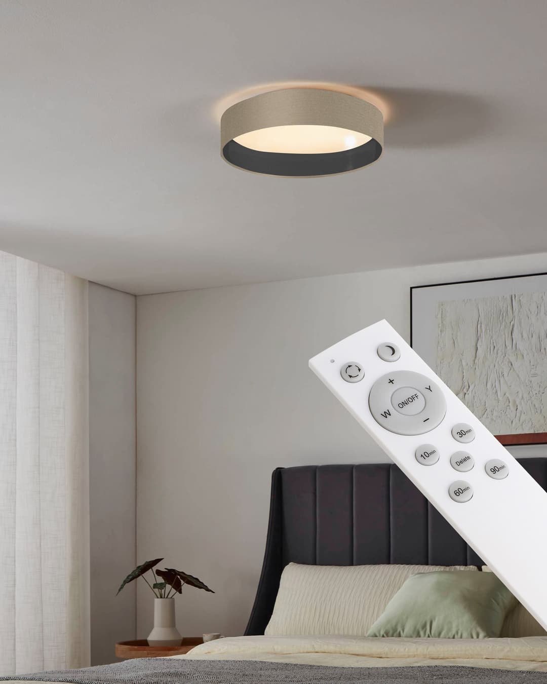 OTTO home LED Deckenleuchte Merryn | Beige