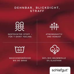 Schlafgut Spannbettlaken PURE Bio-Baumwolle | Rot