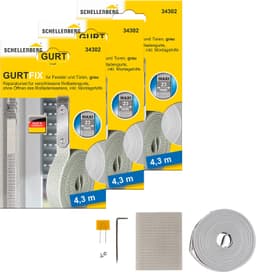 SCHELLENBERG Reparatur-Set Rollladen Gurtfix | Grau