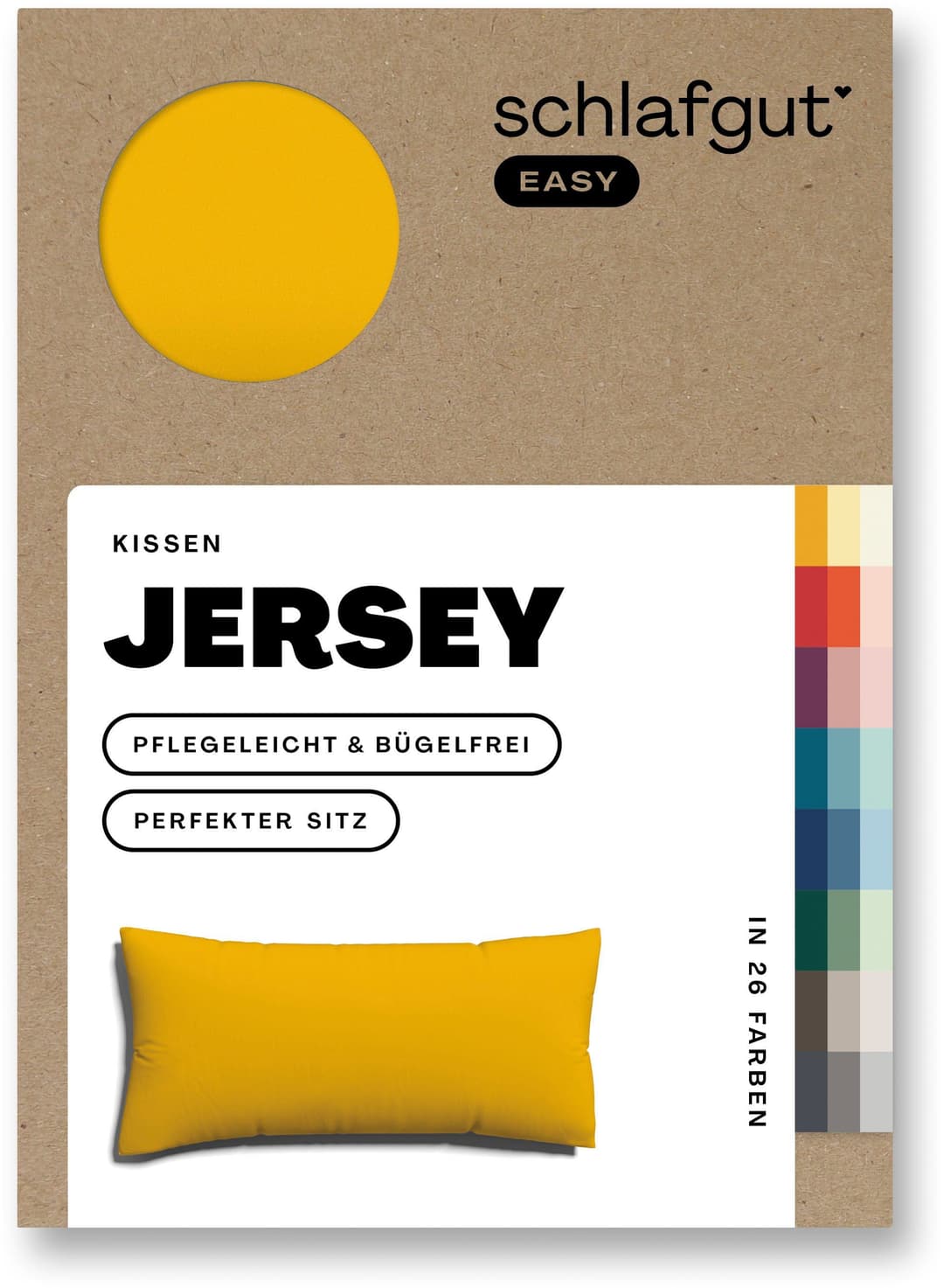 Schlafgut EASY JERSEY Kissenbezug | Gelb