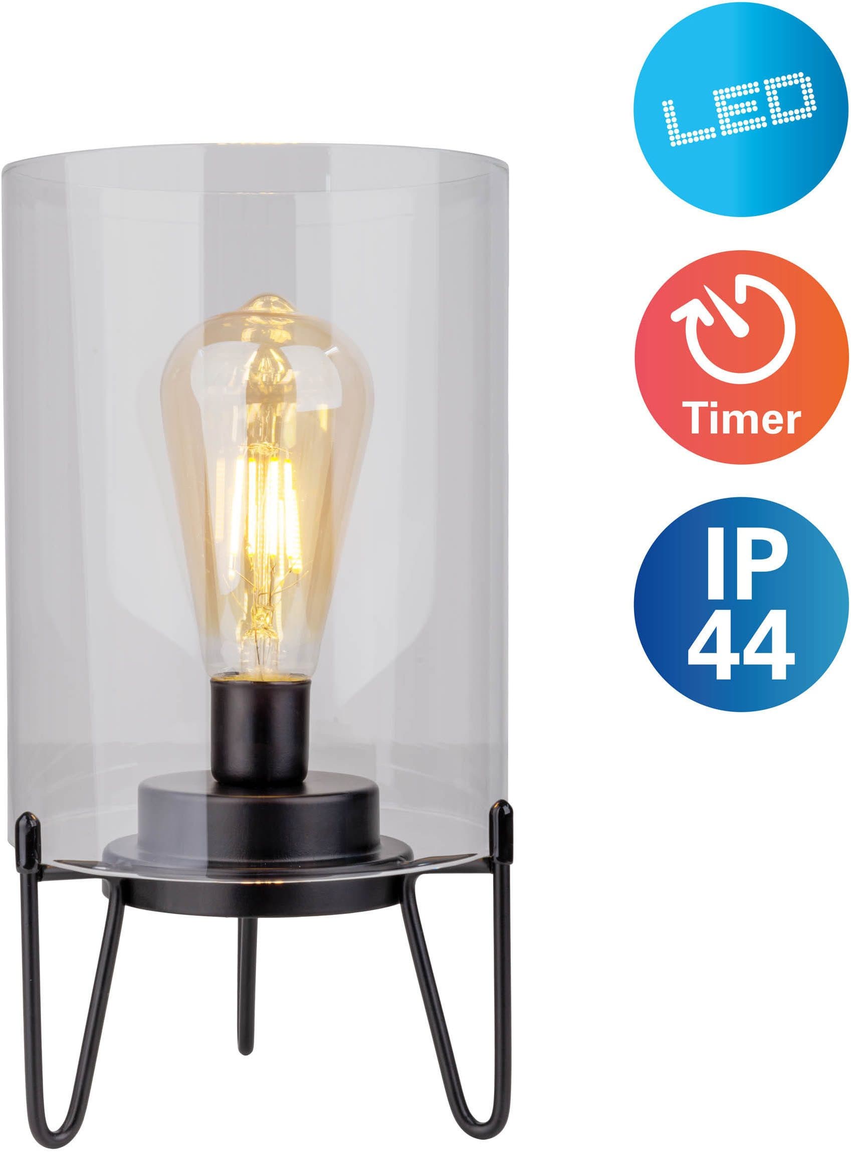 Näve LED Außen-Tischleuchte Lonna | Schwarz