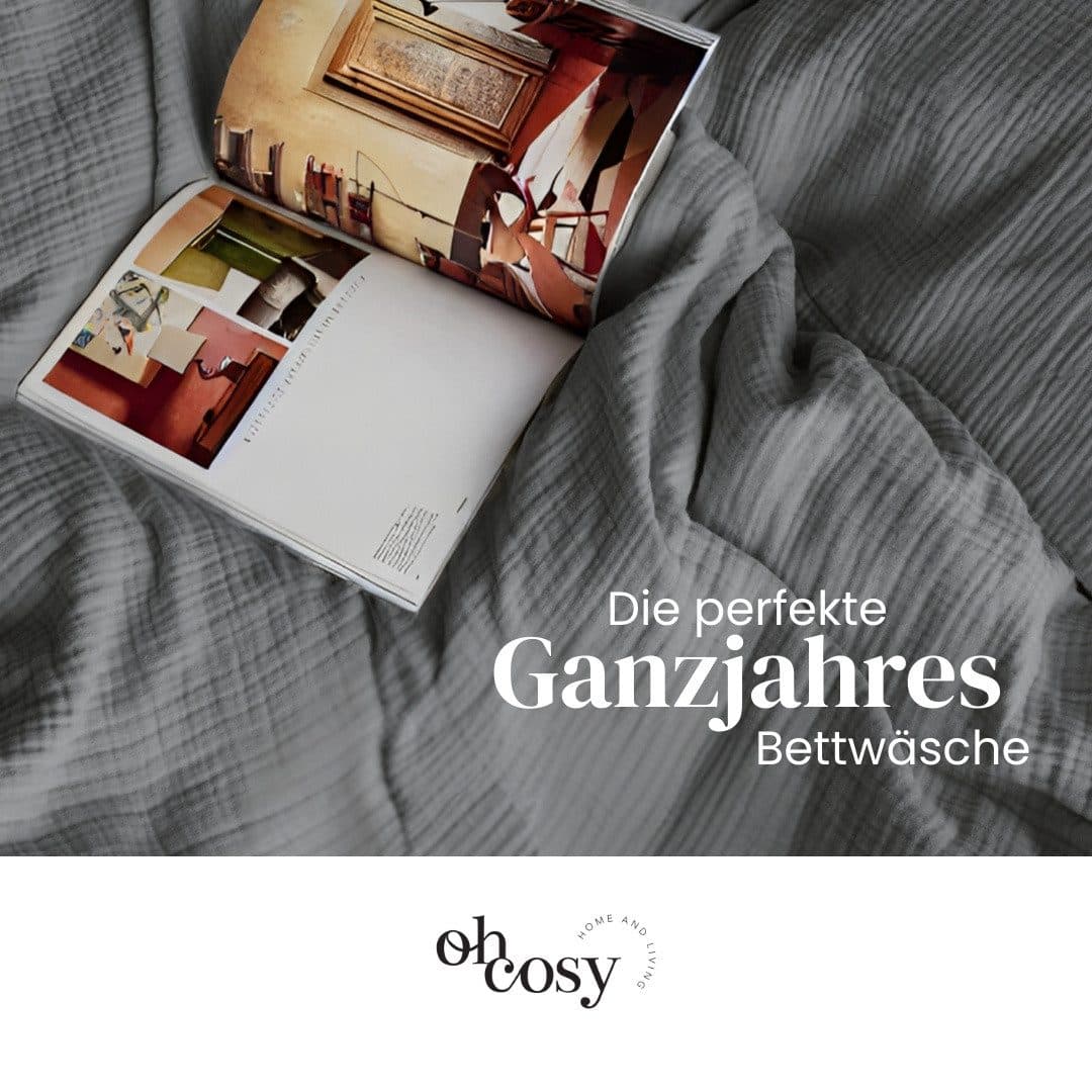 Oh cosy Bettwäsche Sally | Grau