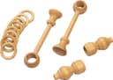 SN DECO GROUP Gardinenstange Filigrano | Holztöne 4