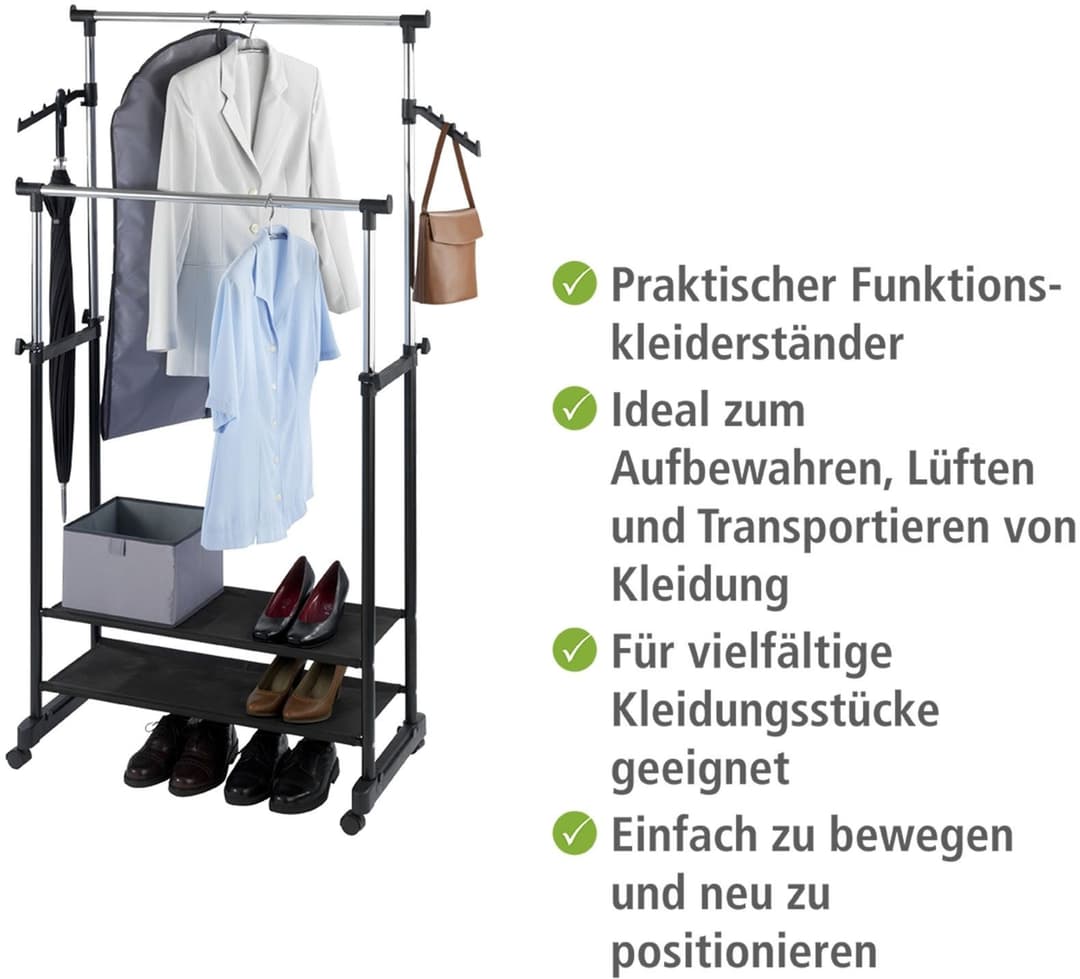 Wenko All Inn Kleiderständer | Schwarz