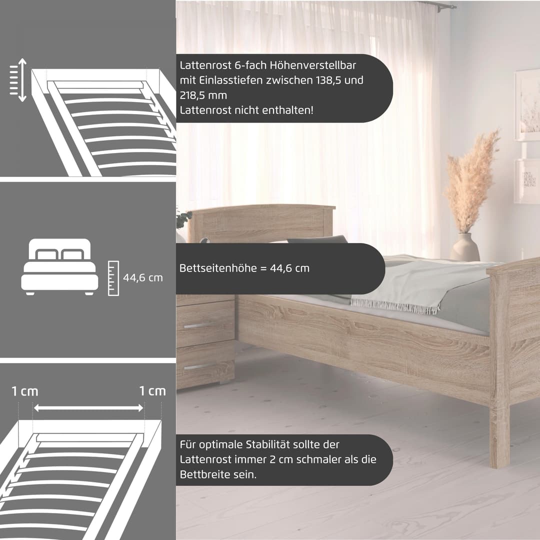 rauch TORRENT Funktionsbett | Weiß