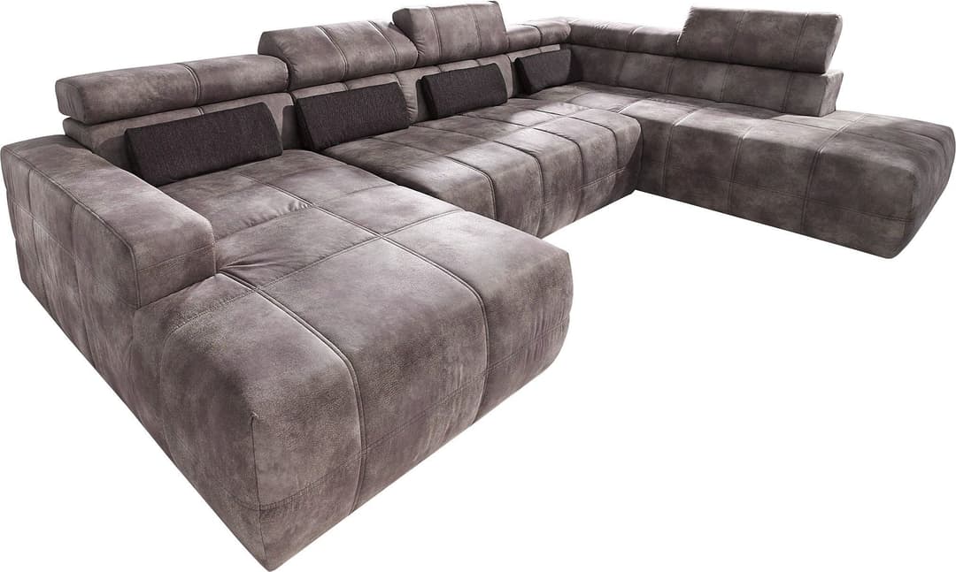 DOMO collection Wohnlandschaft Brandon | Braun
