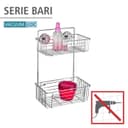 Wenko Duschablage Bari, 2 Etagen | Silber 2