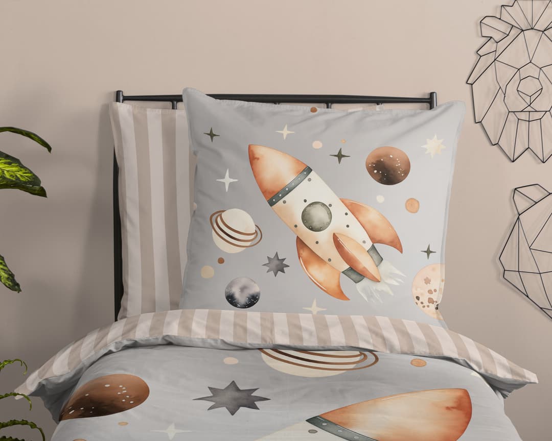 good morning Kinderbettwäsche Exploree | Grau