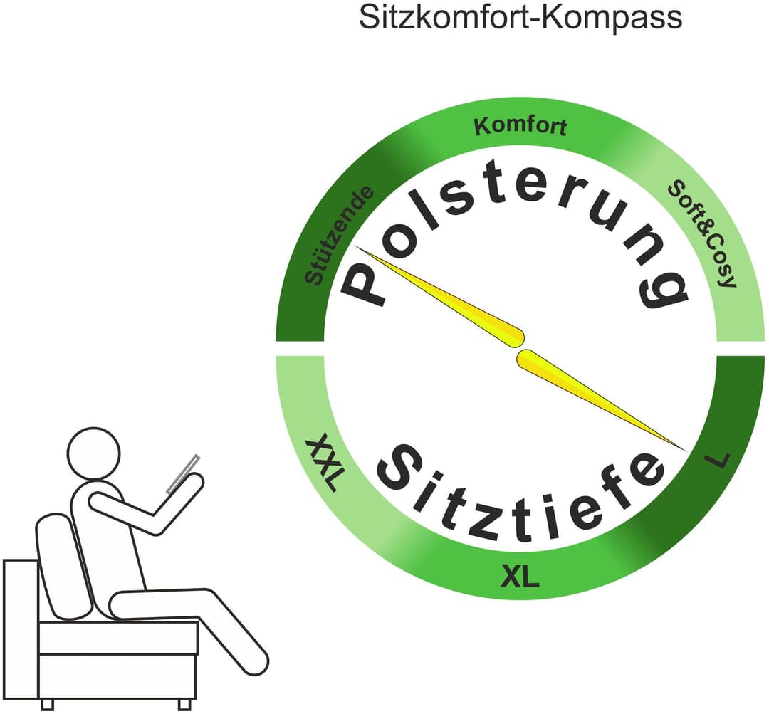 Home affaire Ecksofa Bella L-Form | Braun