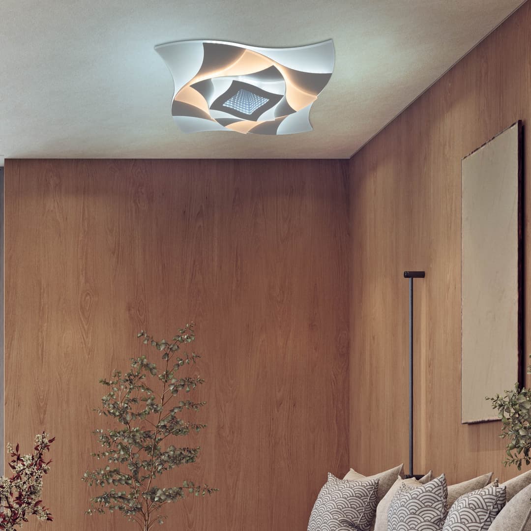 näve LED Deckenleuchte Liora | Weiß