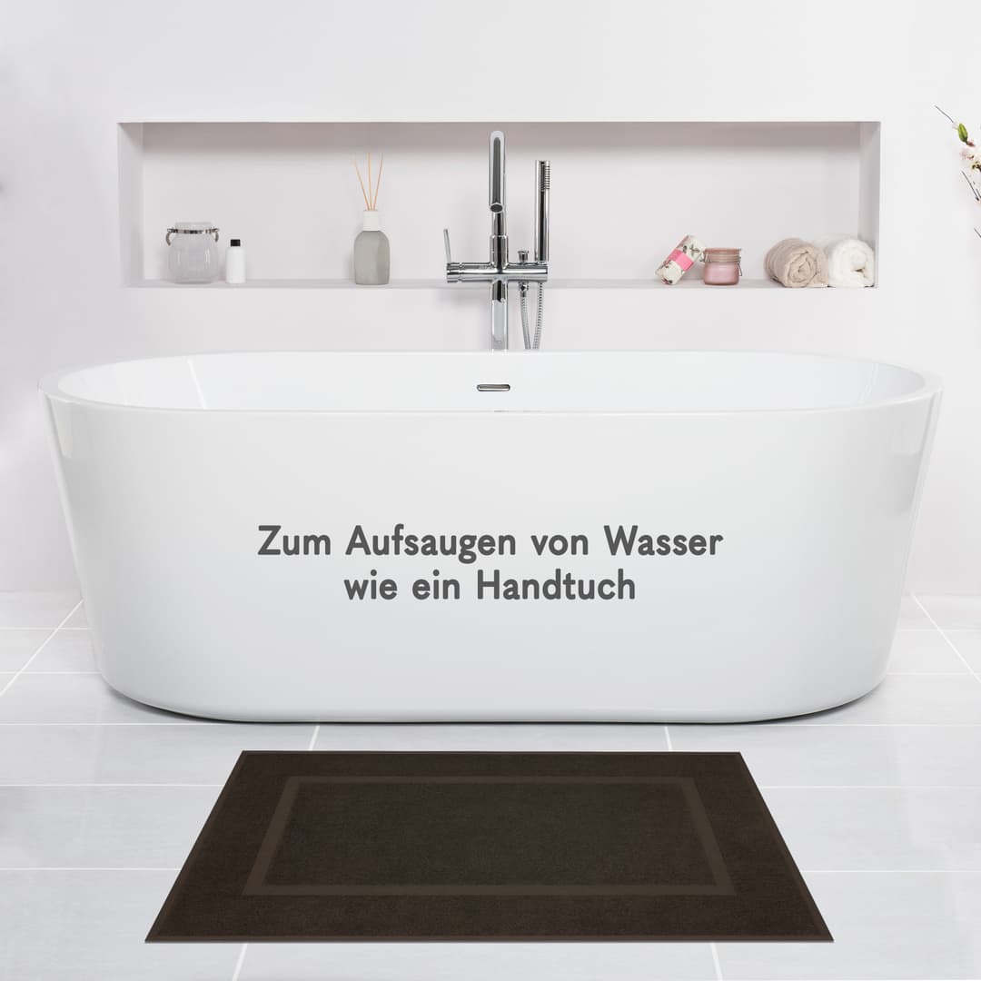 HAMMETEX Badematte Hotelmatte | Braun