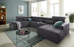 DOMO collection Wohnlandschaft Brandon | Grau