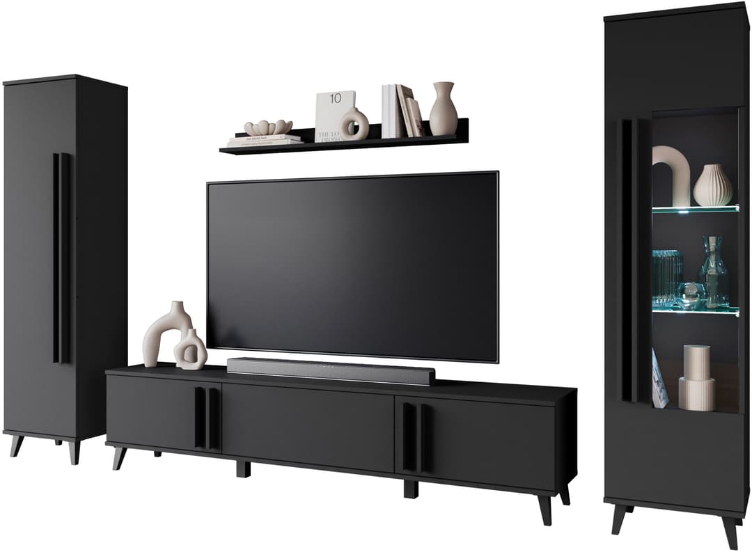 Home affaire Wohnwand Helsinki | Schwarz