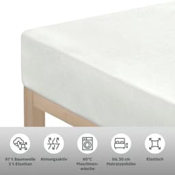 OTTO home Spannbettlaken SOUCY | Weiß