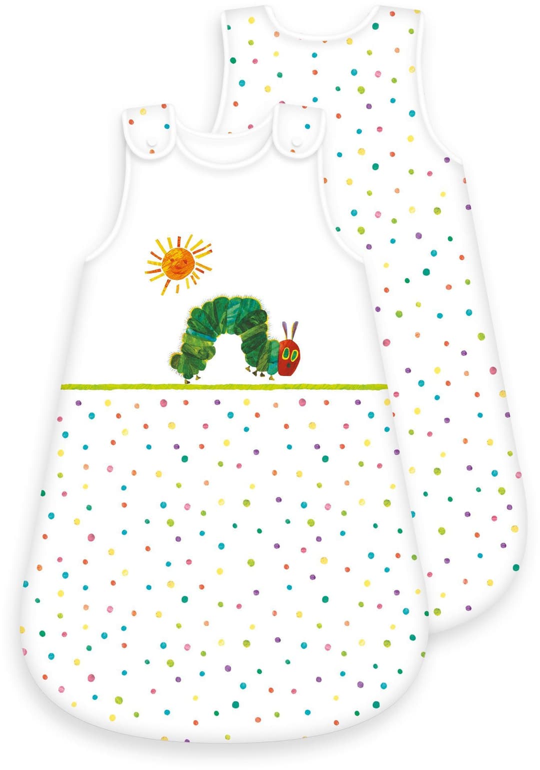 Die kleine Raupe Nimmersatt Babyschlafsack | Weiß
