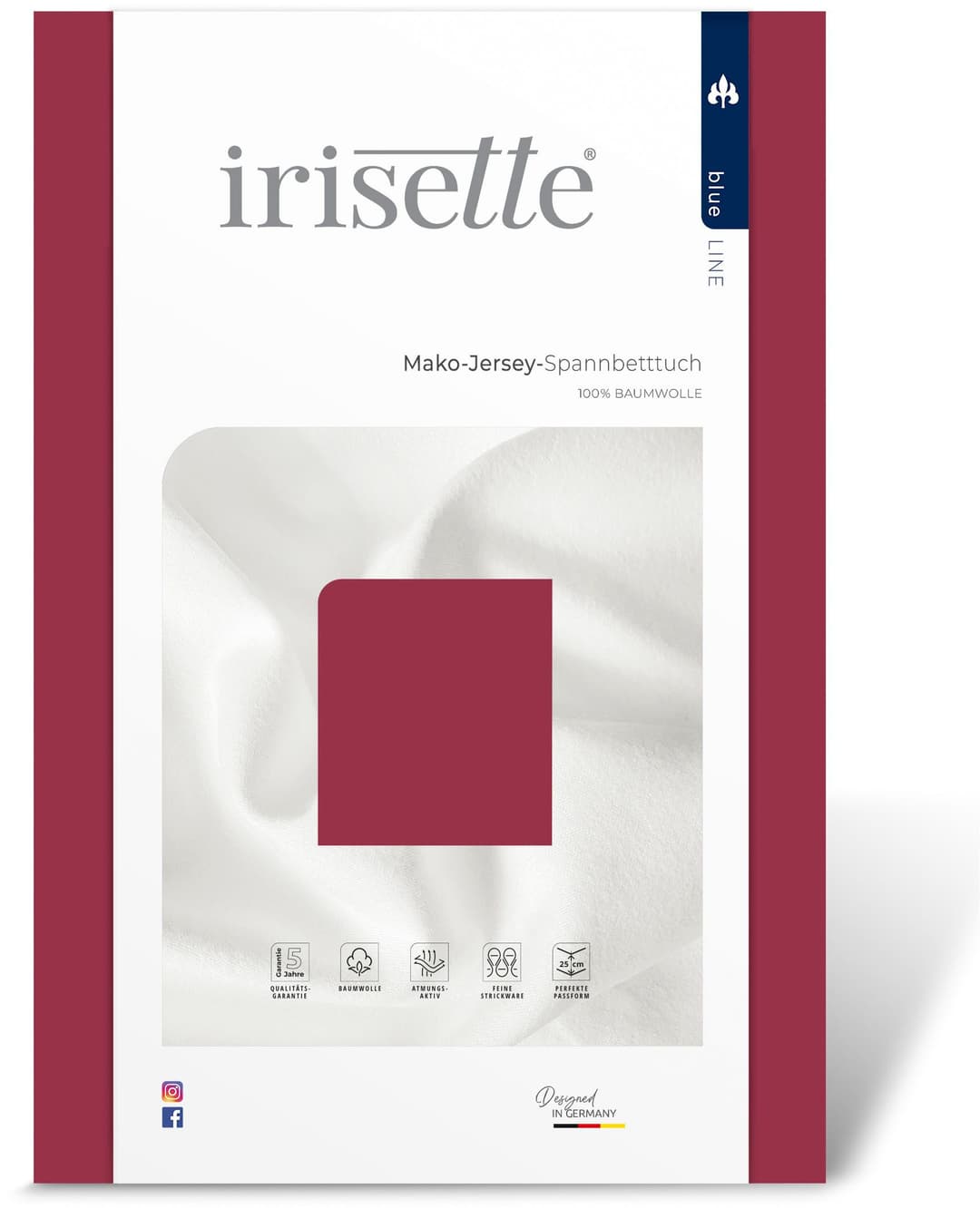 Irisette Spannbettlaken Jupiter 8 | Rot
