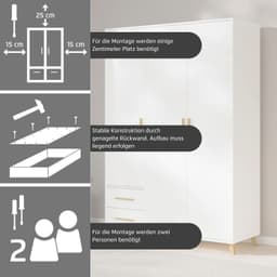 rauch SHINJO Kleiderschrank | Grau