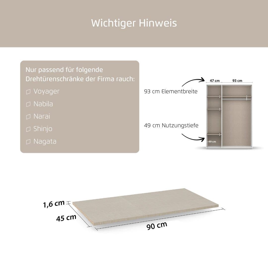 rauch Einlegeboden für Schränke Voyager, Nabila, Narai, Shinjo und