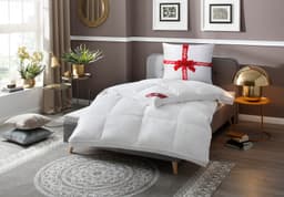 RIBECO Federbettdecke extra prall | Weiß