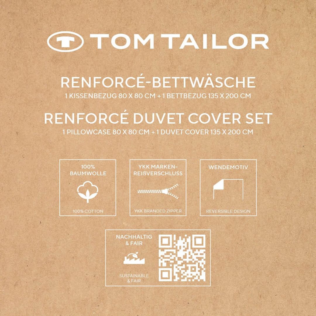 TOM TAILOR HOME Bettwäsche FRESH FLOWERS | Beige