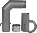 Firefix Ofenrohr Bogen | Grau