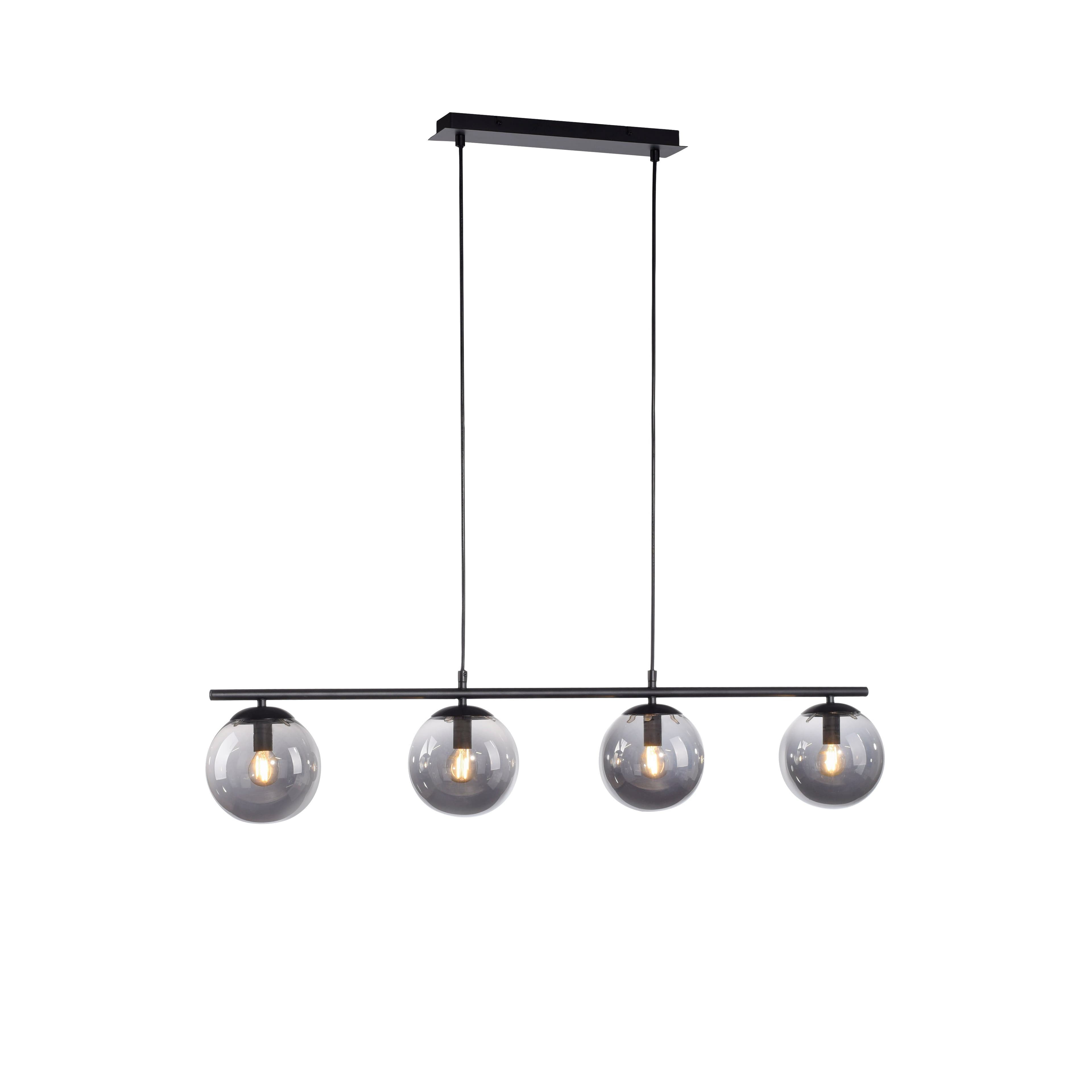JUST LIGHT Pendelleuchte BIG WIDOW | Schwarz