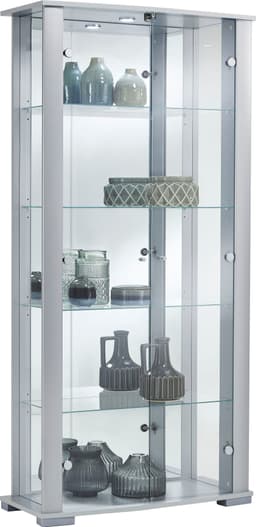 fif möbel Vitrine STELLA | Silber