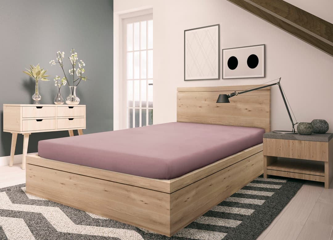 SETEX Spannbettlaken Feinbiber | Rosa