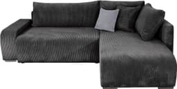 COLLECTION AB Ecksofa Poppy L-Form | Grau