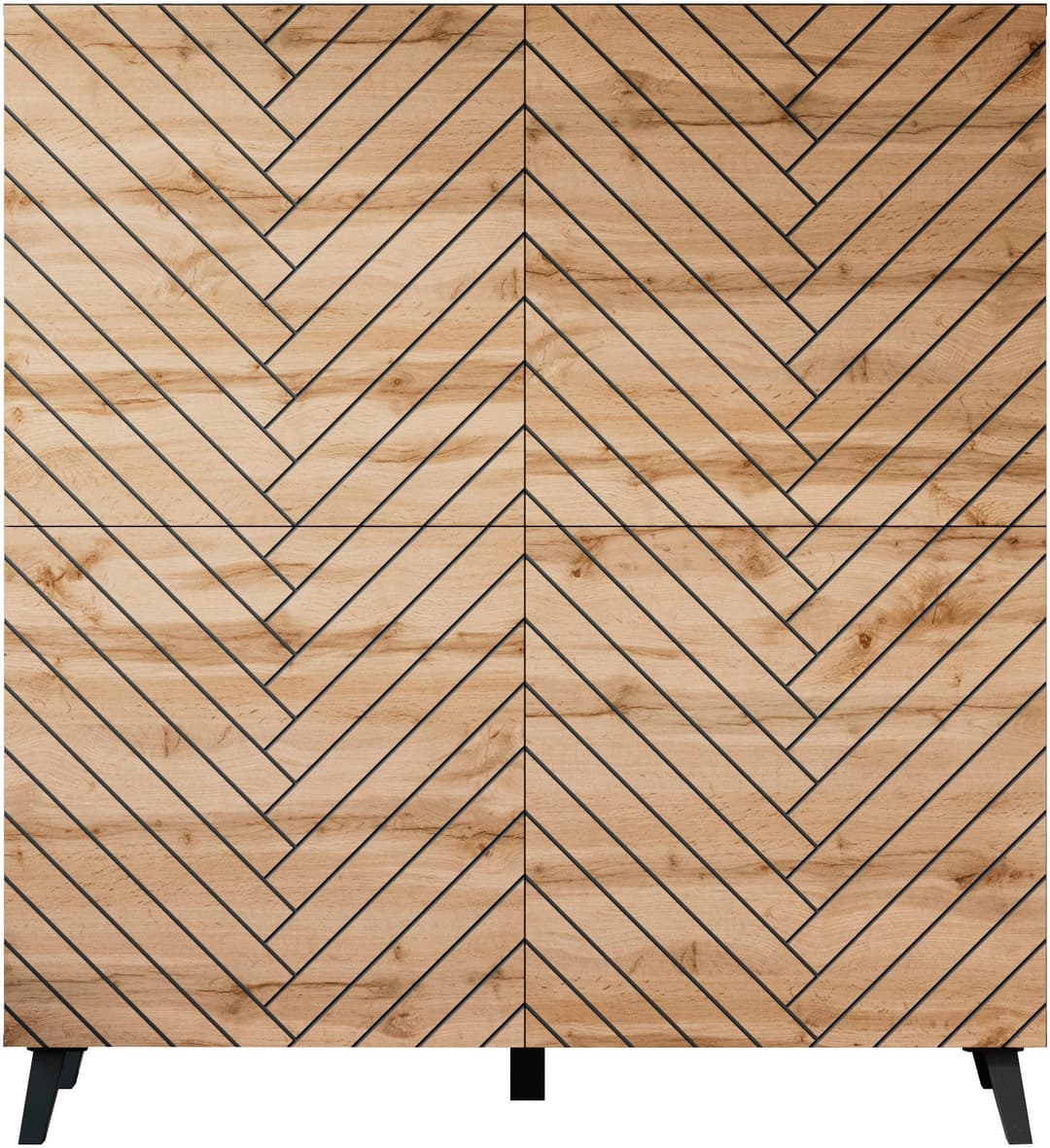 Home affaire Highboard Phuket | Holztöne
