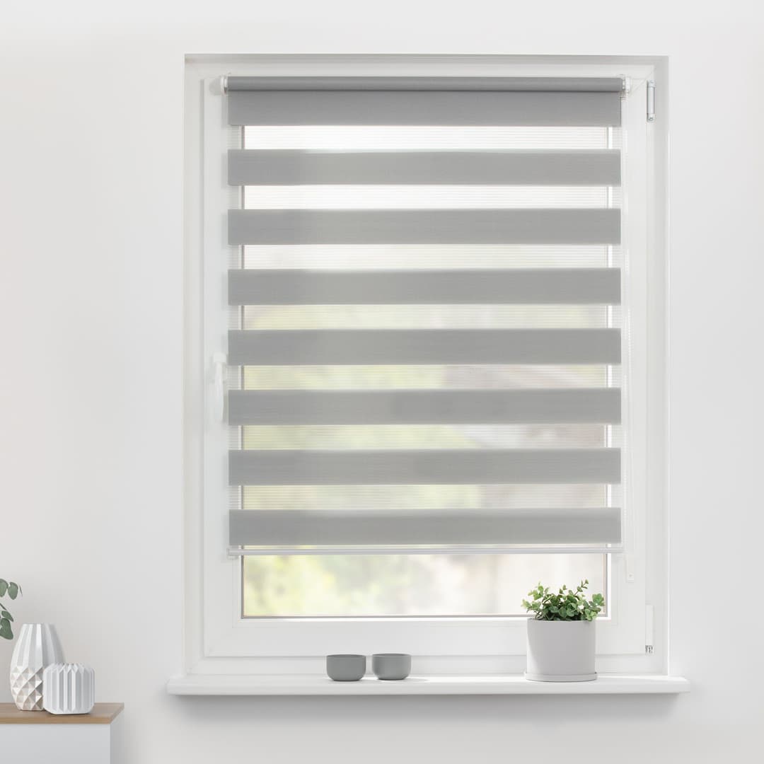 Doppelrollo Duo Rollo Klemmfix | Grau