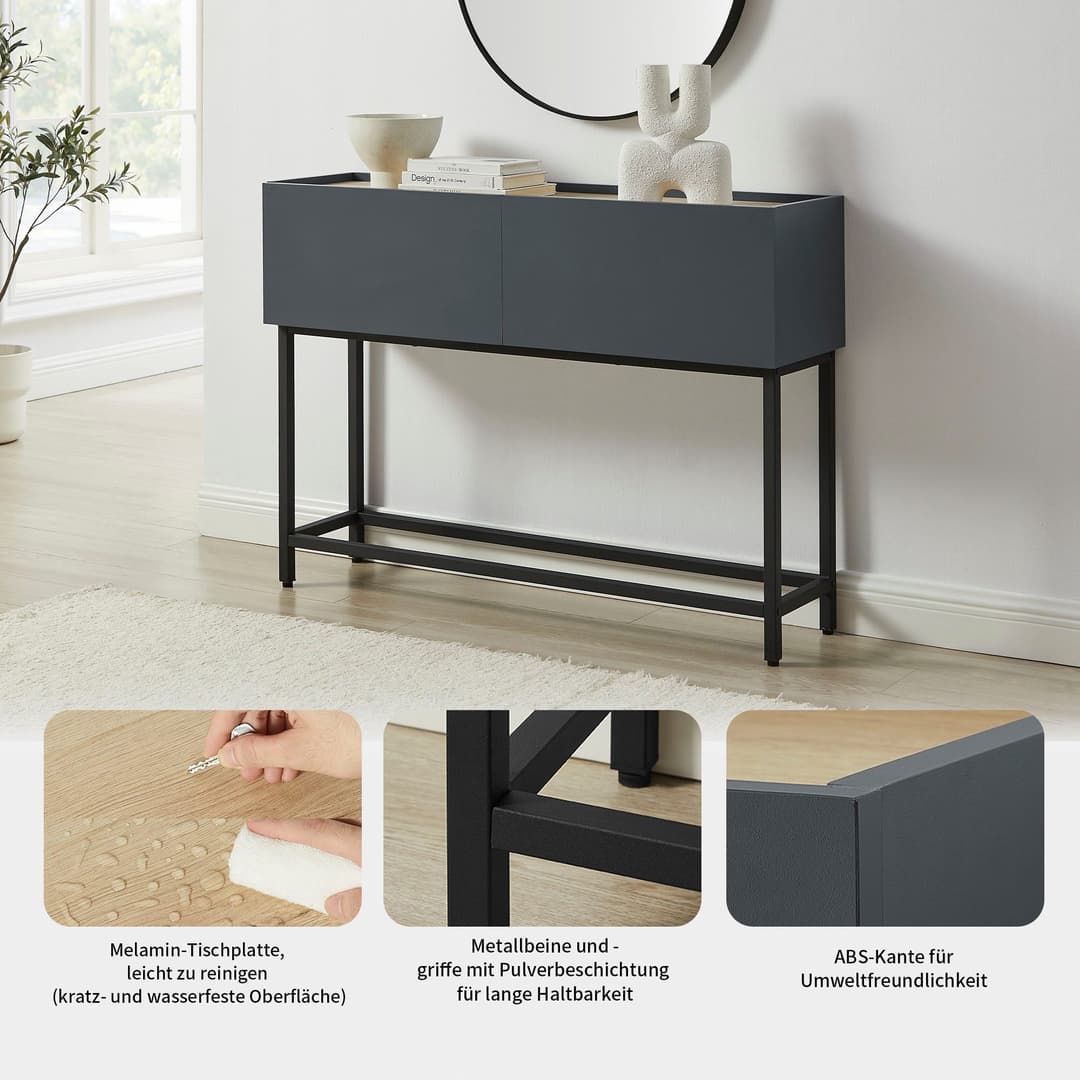 OTTO home Konsolentisch Azly | Grau